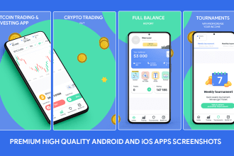 design app screenshots play store and app store screenshots