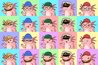 create custom cartoon nft arts