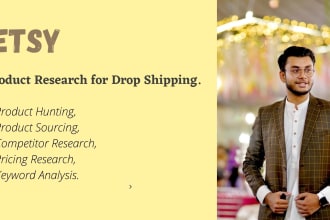 do etsy product hunting or research for dropshipping