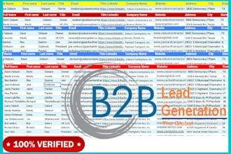 do targeted b2b lead generation and linkedin lead generation