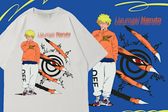 create design anime t shirt like you want