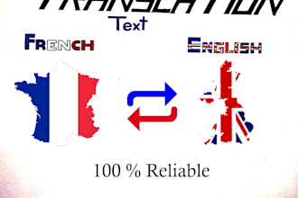 translate a french, english or english, french