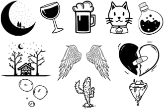 drawn and design cute simple tattoo based on your concept