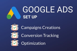 set up google ads campaign with conversion tracking and optimization