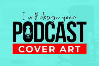 design captivating artwork for your podcast cover art or thumbnail