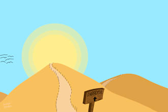 semplice illustrazione estiva e solare
