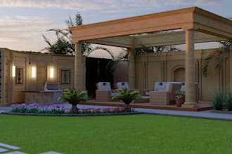 do backyard design, landscape design, garden and patio