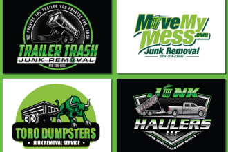 design junk removal logo