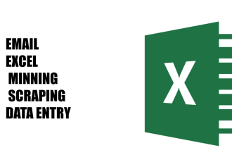find email lists address, excel data entry, mining, scraping, virtual ass