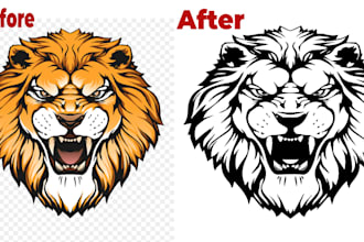 do rasterize image into vector image within 24 hours