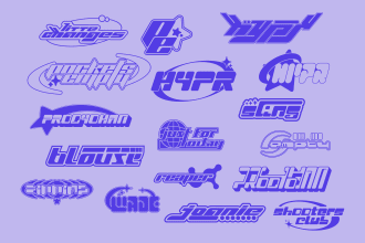 design a unique y2k logo for you