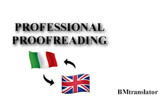 proofread english or italian documents or subtitles
