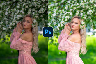 do high end photo editing and retouching in photoshop and lightroom