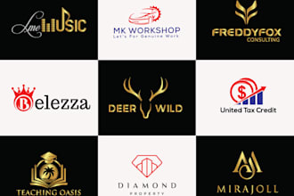 make modern minimalist luxury business logo design