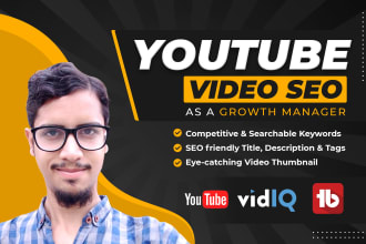 do SEO as a youtube growth manager