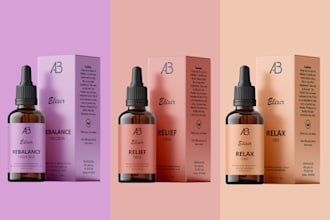 minimalist product label and packaging design