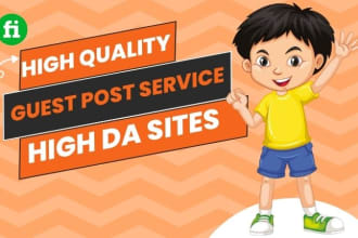 do highly traffic guest post service on high da sites