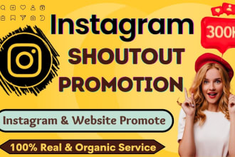 instagram shoutout promotion on 350k followers page