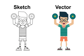vector tracing and convert your logo or sketch to vector