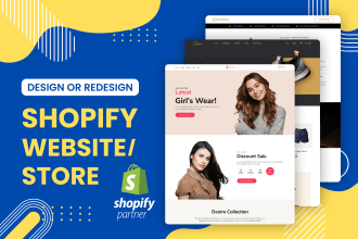 design shopify website, dropshipping store using pagefly