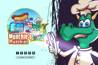 design kickass mascot cartoon twitch esports and gaming logo