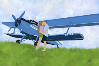 create an original illustration for digital and print