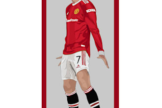 love me some footballer illustrations