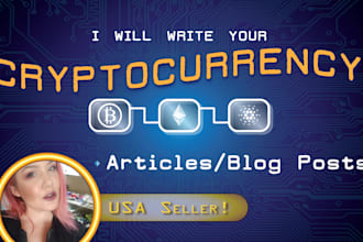 write your cryptocurrency blog post or article