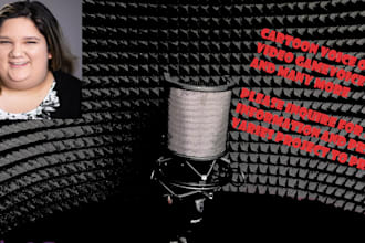 cartoon and video game voiceover
