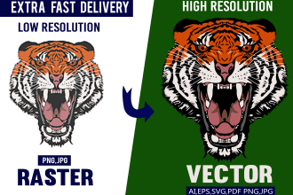 convert drawing into digital art, vector tracing logo and image