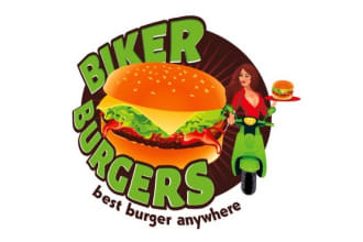 design wonderful burger beer logo with unlimited revision