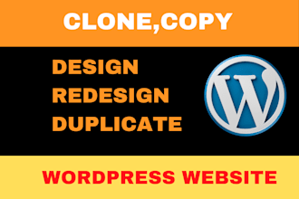 edit redesign clone copy duplicate wordpress website