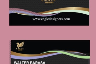 design a professional both sided business card and an impressive letterhead