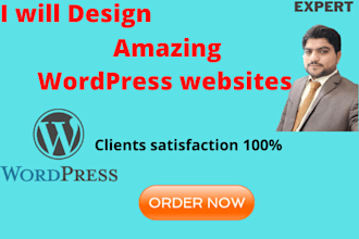 do web design landing page build complete wordpress website