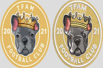 do embroidery digitizing logo 3d design dst pes file in hour