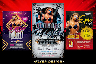 design dj club and any type of event party flyer and poster