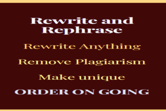 paraphrase and rephrase your articles, content, blog posts