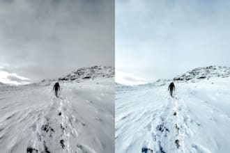 professionally editing and color corection photos