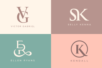 design modern minimalist luxury logo beauty or cosmetics
