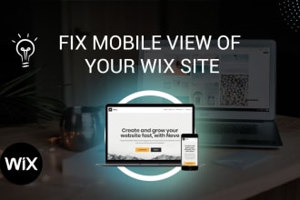 fix, edit, optimize responsiveness of your wix mobile site