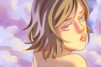 draw anime inspired illustrations