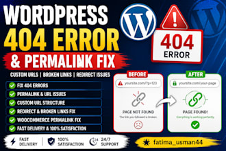 fix wordpress 404 errors, permalink and URL issues
