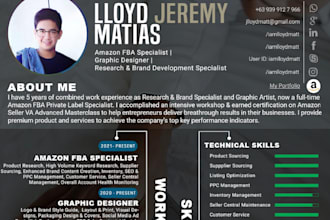 design a stellar CV resume in infographic style under 48h