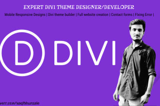 be your divi expert for design divi wordpress website