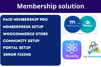 create membership website with memberpress and paid membership pro