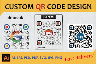 professionally generate custom qr code and barcode design