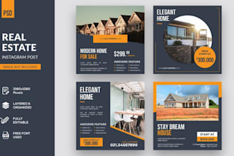 design canva instagram post,real estate templates and presentation
