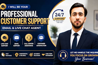 be your professional customer support, email, and live chat agent