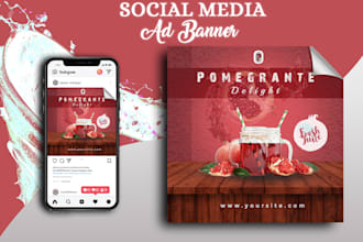 design amazing banners, posts, adverts for instagram etc