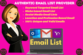 collect niche targeted email list clean and verified